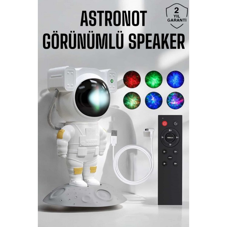Astronaut Looking Projection Speaker Portable