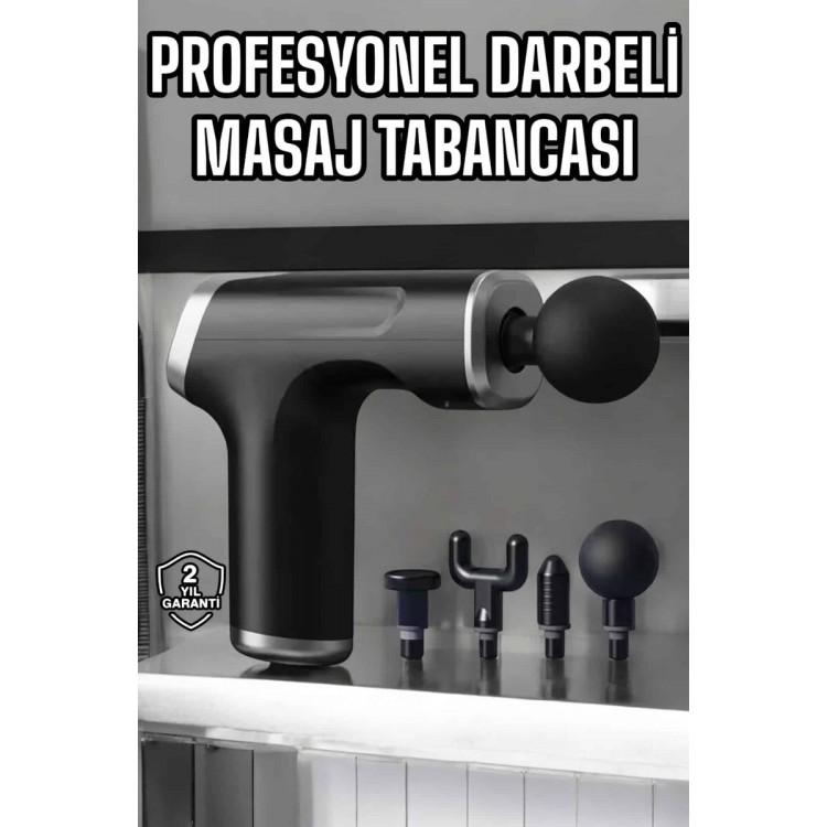 Massage Gun with 4 Heads for Muscle and Body PainFor rechargeable Darbeli
