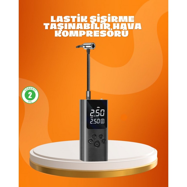 Digital Air Pump with Multi-Valve Adapter