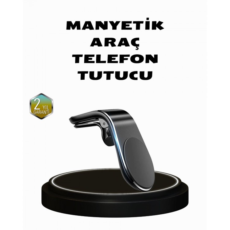 360° Dönebilen Manyetik Araç Telefon Tutucu Sarsıntısız ve Şık Tasarımlı