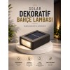 Dekoratif Duvar Lambası Solar Güneş Enerjili Bahçe Aydınlatması