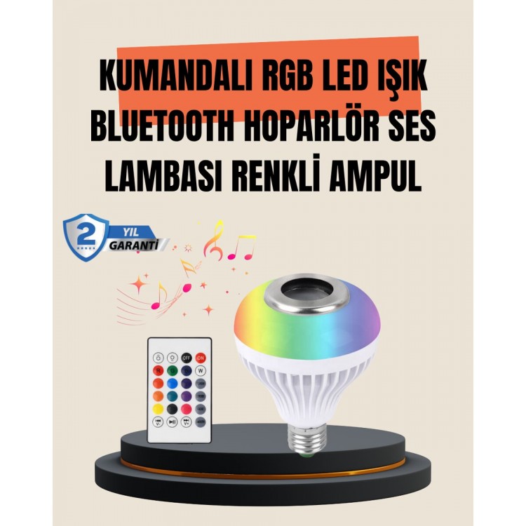 12W LED Bulb – Colorful Light and Built-inSpeaker featured