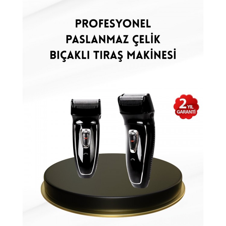 Uzun Pil Ömürlü Şarjlı Tıraş Makinesi – Hızlı Şarj Ergonomik Tasarım Çok Yönlü Kullanım
