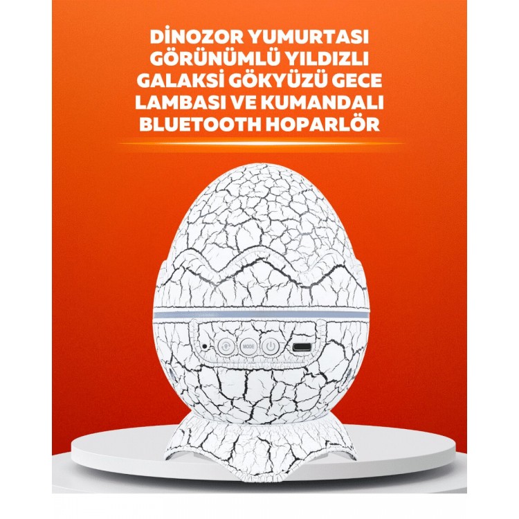 Projector Night Light with Dinosaur Egg Design