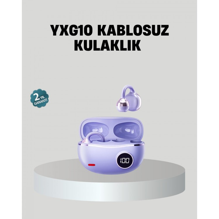 Kulak Arkası Klipsli Bluetooth Kulaklık YXG10 Silikon Malzemeli Ergonomik