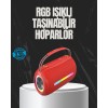 20W Güçlü Ses Çift Sürücülü RGB LED Işıklı Bluetooth 5.3 Hoparlör