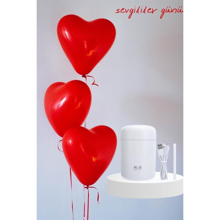 Gift for Lover LED Light Air Humidifier USB RechargeableSpecial for Valentine