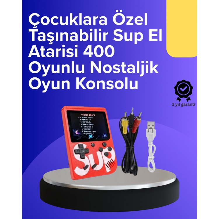 Console with 400 Retro Games for Kids