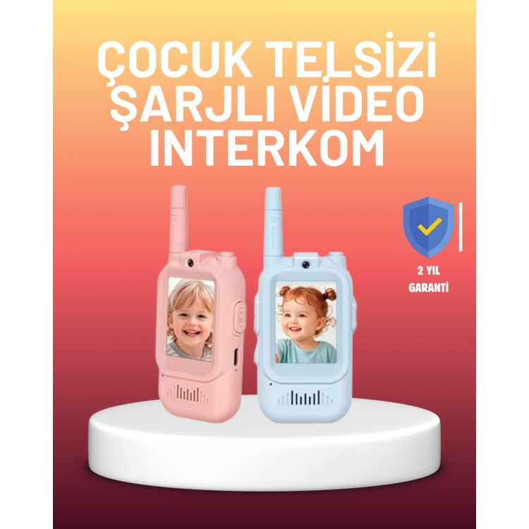 Screened Walkie Talkie Toy with Audio and Video Support