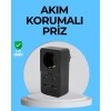 Termal Korumalı Priz Otomatik Çocuk Kilidi 4 USB Type C
