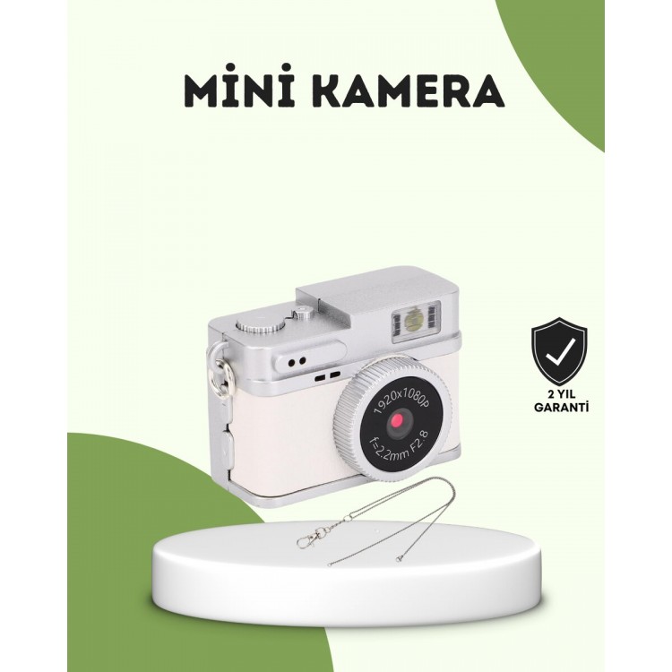 Mini HD Digital Camera 1080P Portable Retro with CordModel