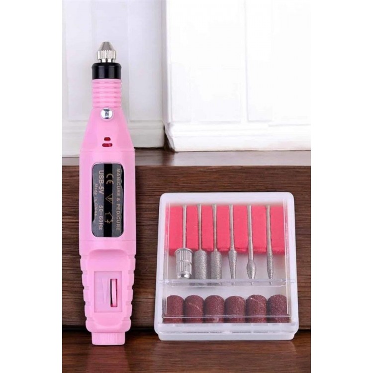 Electric Manicure Pedicure Rasp Set Prosthetic Nail CallusTemizleyici