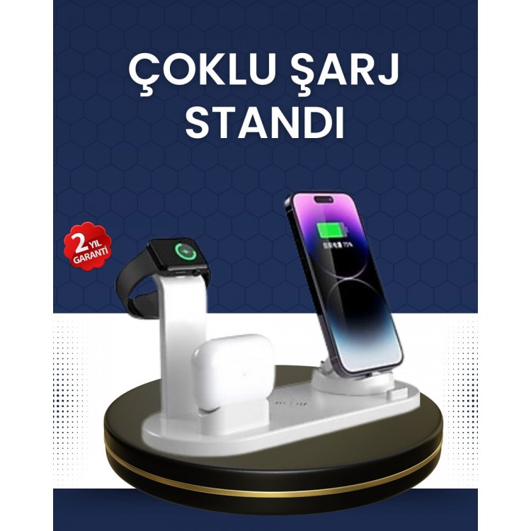 Multifunctional Wireless Charging Stand with Modern Design