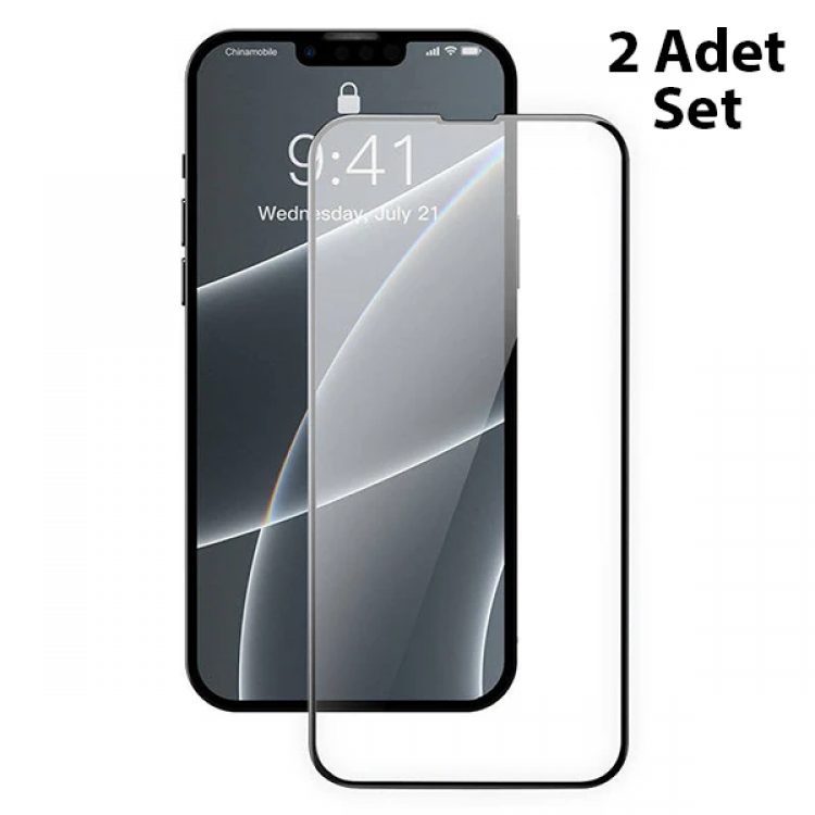 Baseus iPhone 13 Mini 0.23mm Full CurvedScreen Protector Glass 2 Pieces - (5775)