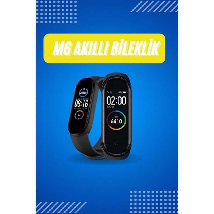 2.4GHz Compatible Bracelet M6 Pedometer Sports Modes Call VisionTurkish Menu