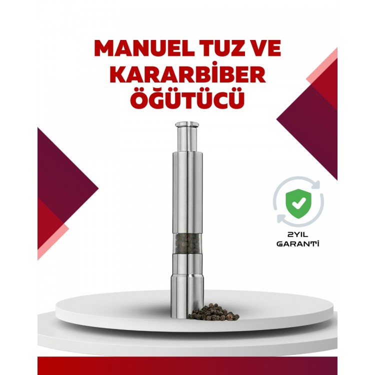 Hafif ve Kompakt Taşınabilir Baharat Öğütücü - Mutfak ve Masa için