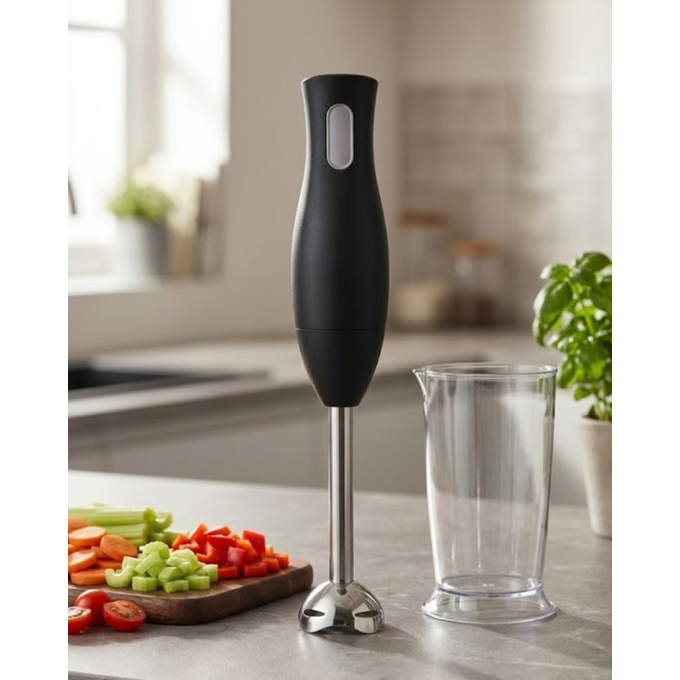 Hand Blender Stainless Steel Metal Feet Ergonomic DesignKitchen Blender