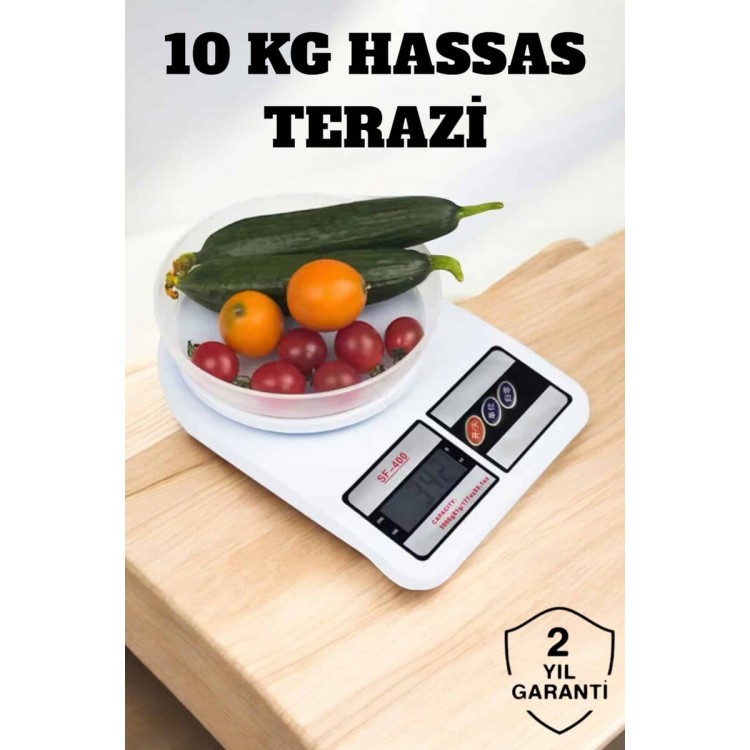 Kompakt Tasarım ve Tek Tuşla Sıfırlama Özelliğiyle Kullanımı Kolay Mutfak Tartısı