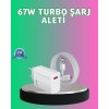 67 Watt Güçlü Turbo Şarj Aleti Samsung Note 10 Note 20 Uyumlu