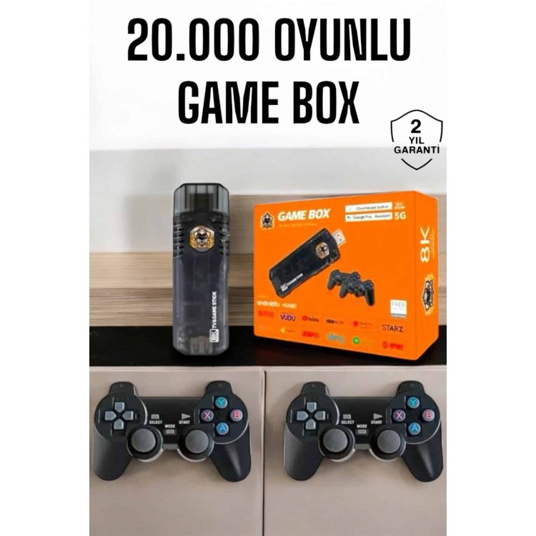 Premium Model Game Console 8k with 20,000 GamesAndroid TV HD Game Stick