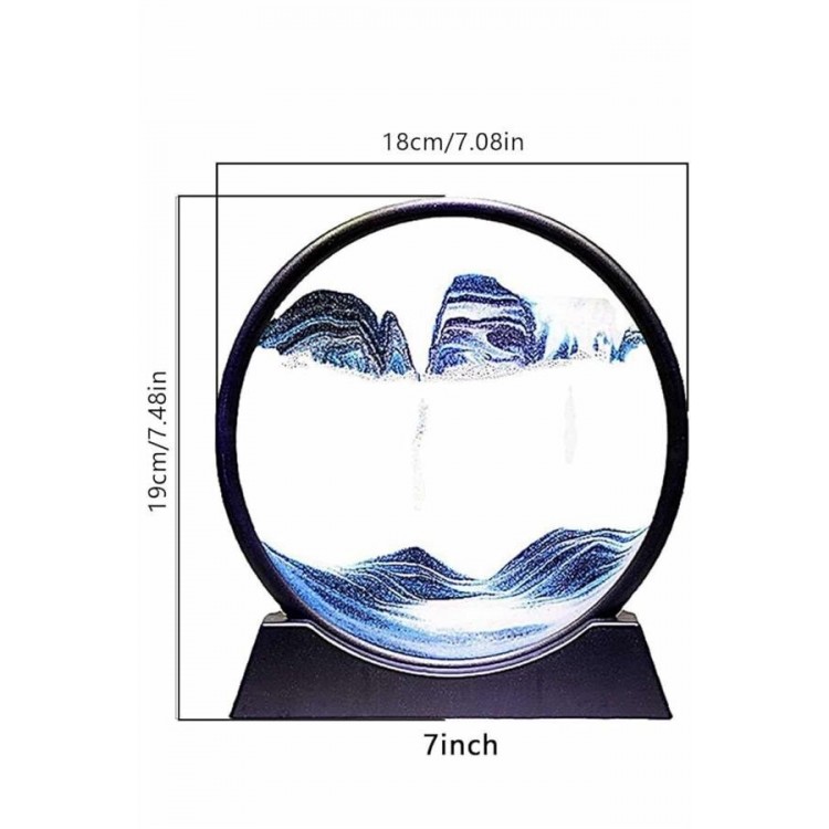 Decorative Sand Water Hourglass Round Elegant SandHourglass Shaped Sand Table