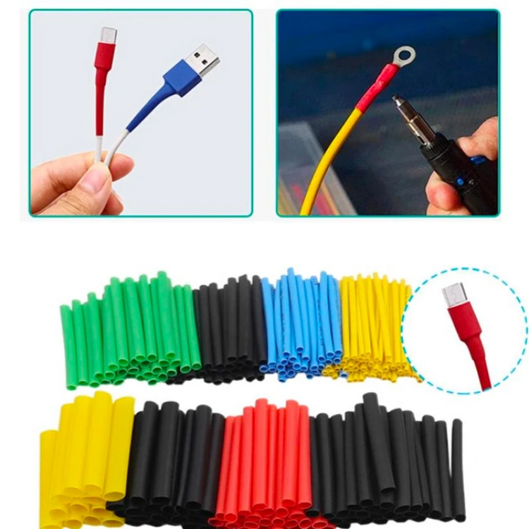 Ally 5 Color Tubing Heat Shrink CableSet 530 Pieces 8 Size Set-(5775)