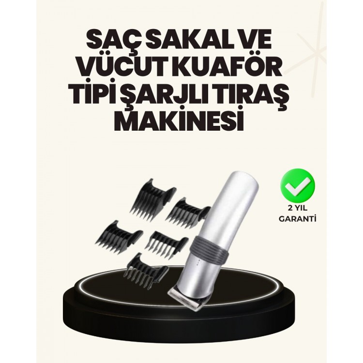 Şarjlı ve Kablosuz Tıraş Makinesi – Her Yerde Rahat Kullanım