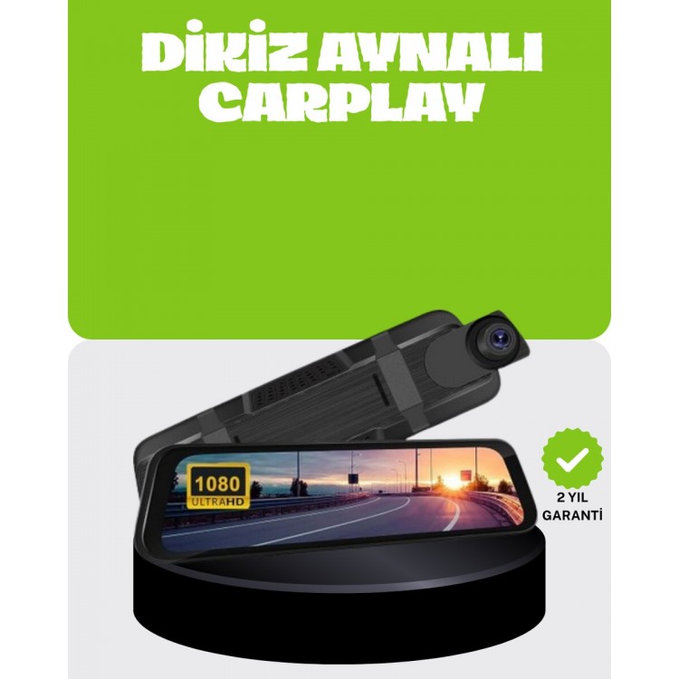 Ultra Geniş Açılı Araç Kamerası Dokunmatik Ayna Kayıtlı