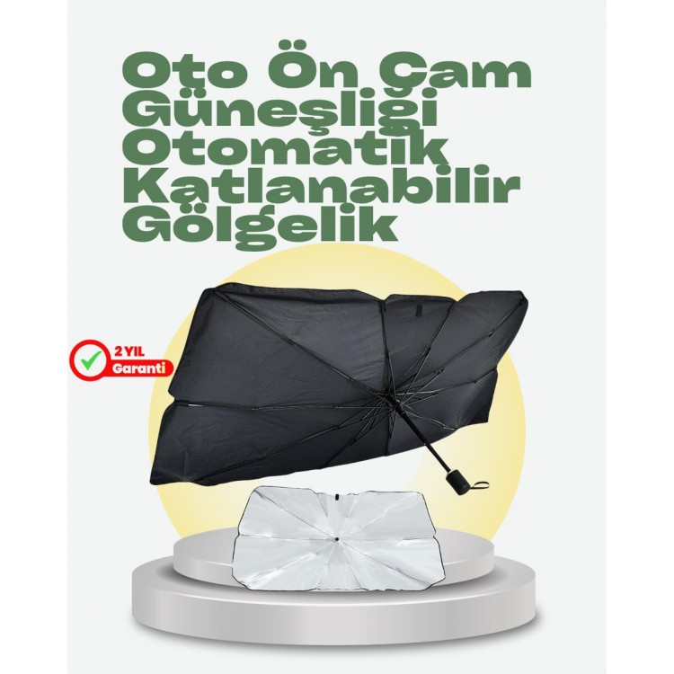 Katlanabilir Oto Güneşlik – Pratik Dayanıklı UV Koruyucu Tasarım