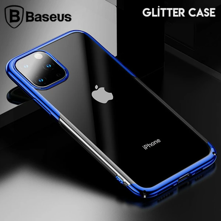 Baseus Glitter Case iPhone 11 Pro 5.8Transparent Luxury Silicone Case-(5775)