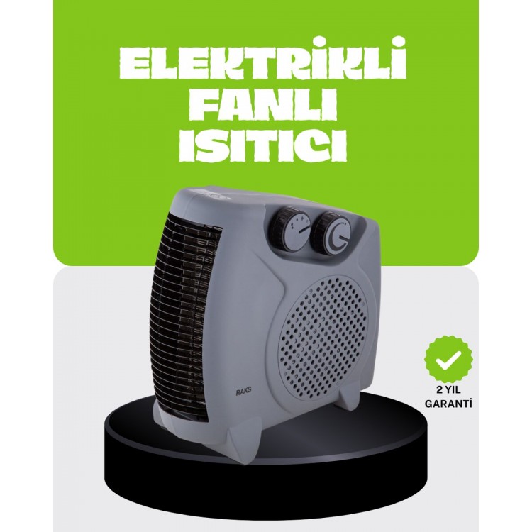 Safe Electric Fan Heater Fast Heating with Thermostat