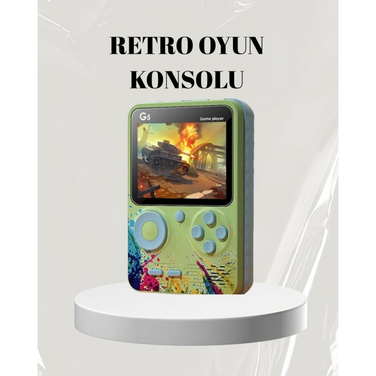 3 İnç Renkli Ekranlı Taşınabilir El Konsolu – G5 Modeli