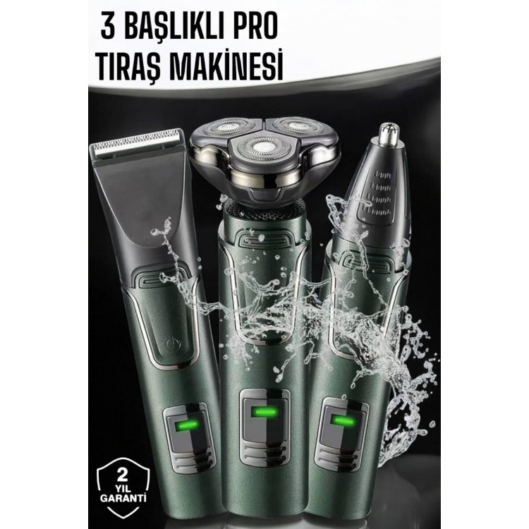 Professional Shaver with Ear and Nose Head