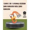 120W Charging and Data Transfer Cable – 3Headed Multi-Purpose Cable High Speed