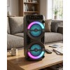 RGB ışıklı bluetooth hoparlör, stereo ses çıkışı ve modern tasarımı ile müzik keyfinizi artırır. Kablosuz bağlantı özelliği sayesinde mobil cihazlarla kolay şekilde eşleşir.LED ışık efektleri sayesinde müzik dinlerken görsel bir atmosfer oluşturur. USB ve