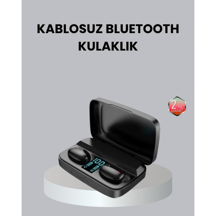 TWS A10s Bluetooth 5.0 Kulaklık Powerbank Şarj Kutulu Mini Tasarım