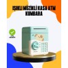Çocuklar İçin Su Yeşili ATM Kasa Tasarımlı Şifreli Kumbara