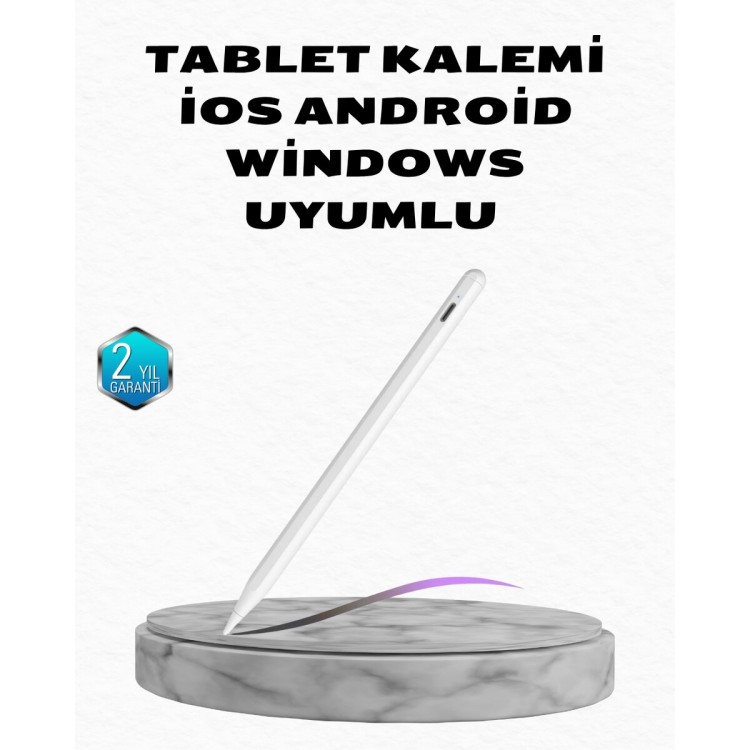 Manyetik Dokunmatik Kalem – Bluetooth Gerektirmeyen Type-C Şarjlı iPad ve Android Uyumlu Hassas Stylus