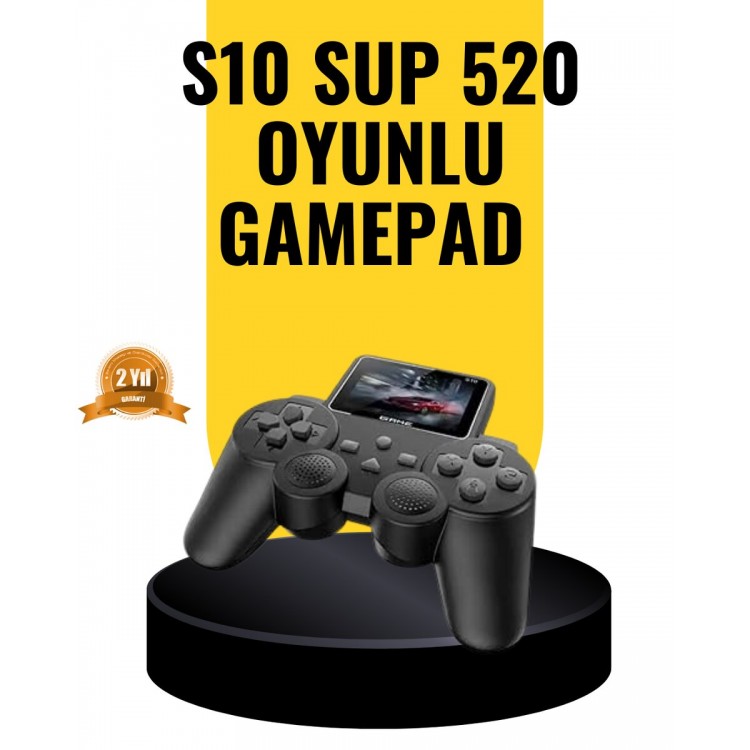2025 A Kalite S10 Gamepad 520 Oyunlu TV Bağlantılı Retro Atari Konsolu