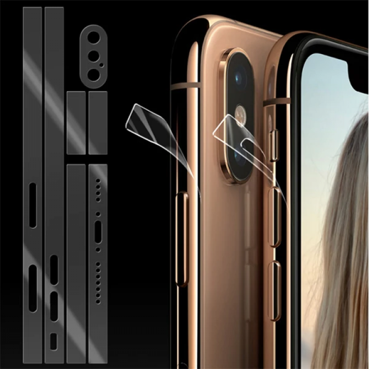 İphone Xs Hidrojel Hayalet Yan Alt Üst Kamera Kaplama-(5775)