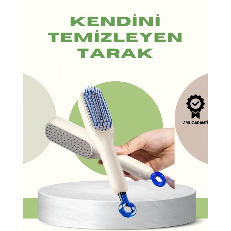 Anti-Static Hair Comb – Easy to Clean SiliconeCompact Size with Massage Tips