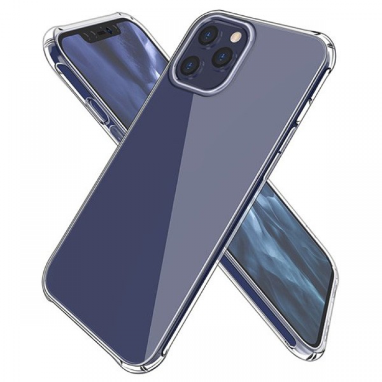 İPhone 12 Pro Max 6.7 Anti-Drop Silikon Kılıf Shockproof Şeffaf  kılıf-(5775)