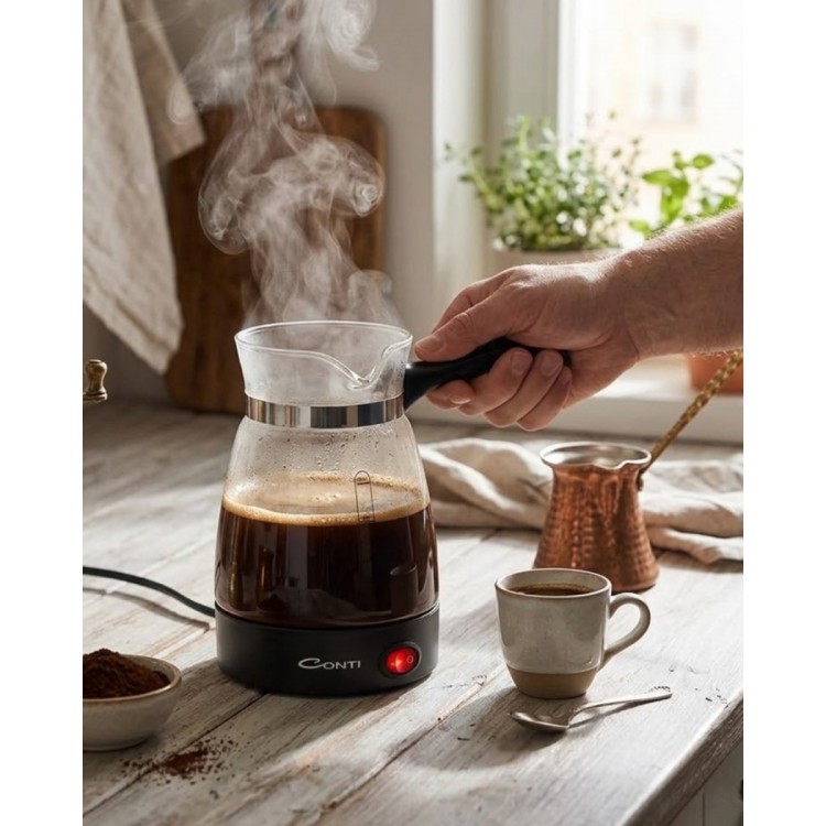 Glass Coffee Pot Coffee Machine 650W Electric 5 CupsCapacity Turkish Coffee Machine