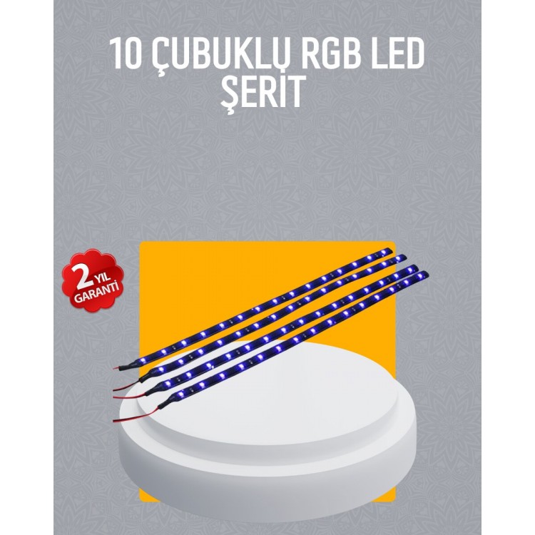 LED Rain Light Set 10 Pieces Meteor SticksLighting