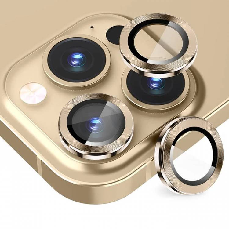 ALLY iPhone 14 Pro-14 Pro Max 3DMetal Framed Camera Lens Protector-(5775)