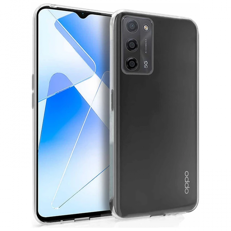 Ally OPPO A55 5G Case Camera Protection UltraThin Transparent Silicone Case-(5775)