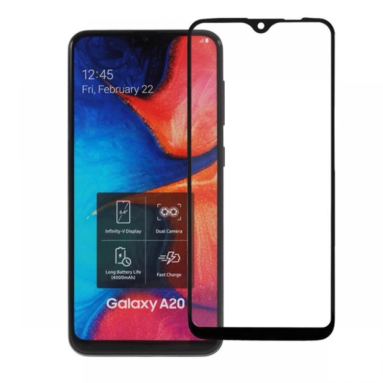Samsung Galaxy A20e 3D Full Kaplama Kırılmaz Cam Ekran Koruyucu-(5775)