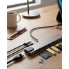 Type C Çoklu Port Hub 8 Port USB HDMI SD Kart Ethernet Adaptör