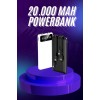 Bu 20.000 mAh kapasiteli hızlı şarj özellikli powerbank, güçlü bataryası ve pratik kullanım özellikleriyle öne çıkıyor. Özellikle 4 çıkışlı tasarımı, aynı anda birden fazla cihazı şarj etme imkânı sunarak kullanıcıya büyük kolaylık sağlar. Akıllı telefon,