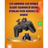 Çocuklar ve Yetişkinler İçin Uygun 500 Oyunlu Taşınabilir Mini Retro El Konsolu